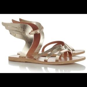 Ancient Greek Gold Ikaria Sandals size 36 6